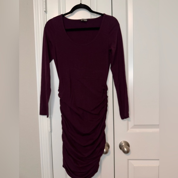 EXPRESS Ruched Sweater Dress - Picture 1 of 6